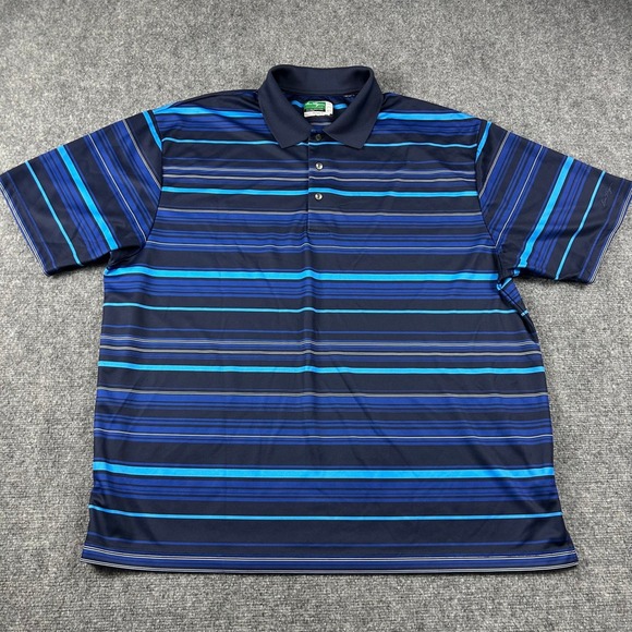 Ben Hogan Other - Ben Hogan Polo Shirt Mens 3XL Blue Excellent Performance PowerAir Striped Golf